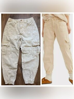 We the Free Platoon Cargo Pants, Joggers, Beige, Pockets, Gorpcore, Small